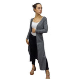 Tapado Veromoda Gris Style GRACE SOLID L/S LONG CARDIGAN(PM-EC-2)