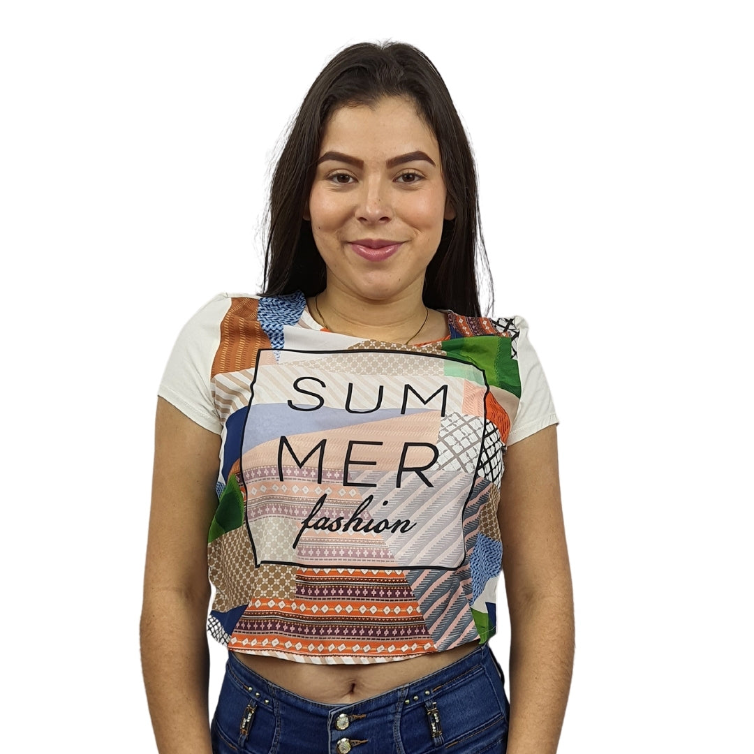 Blusa Vero Moda Blanca Style MIXED S/S TOP(TP-CT-2)