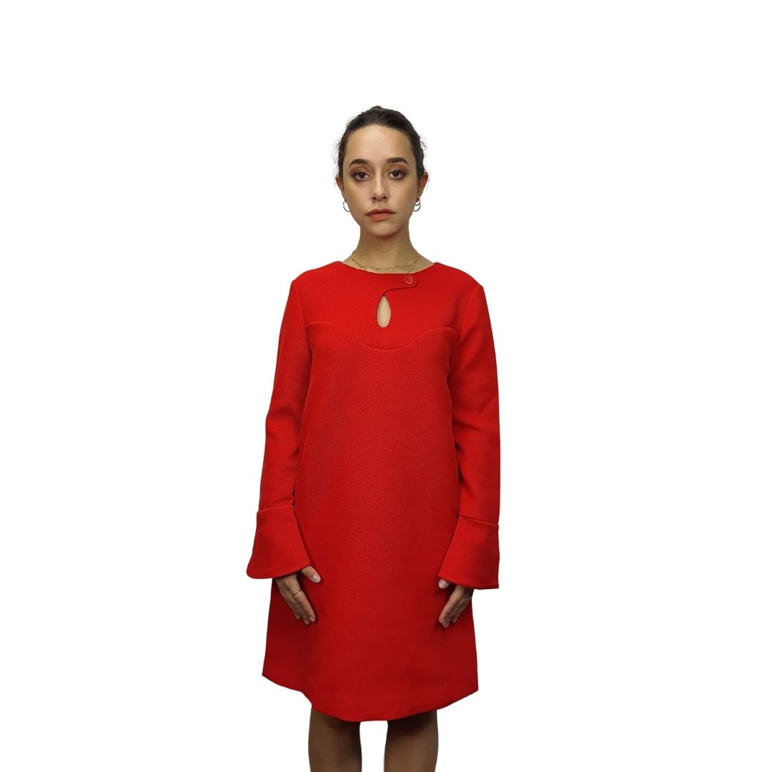 Vestido  Vero Moda Rojo Style LOOP L/S DRESS(VMC-PM-ET-2)