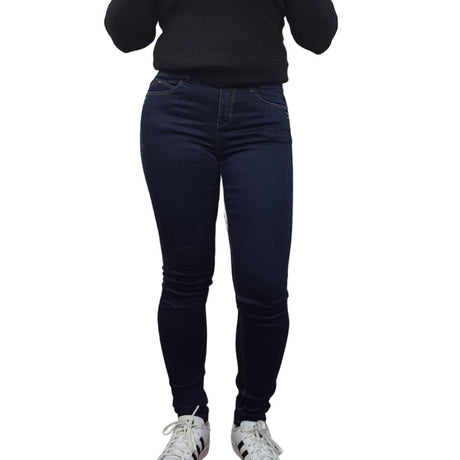 Jeans Vero Moda Azul Oscuro Style COACH MID WAIST X-SLIM JEANS(MW-EC-1)