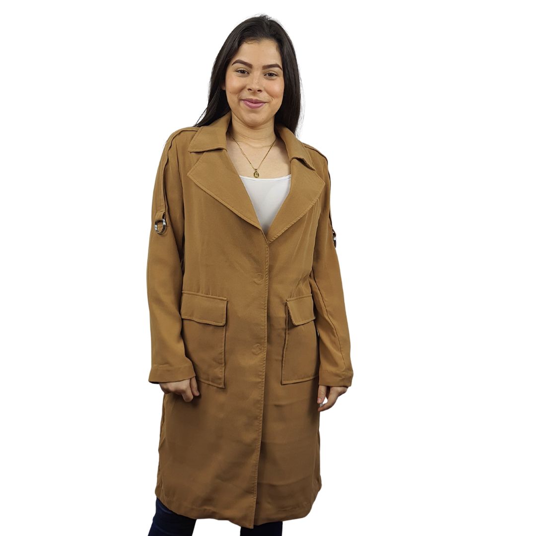 Blazer Vero Moda Marron Claro Style BAYER L/S COAT(NC)