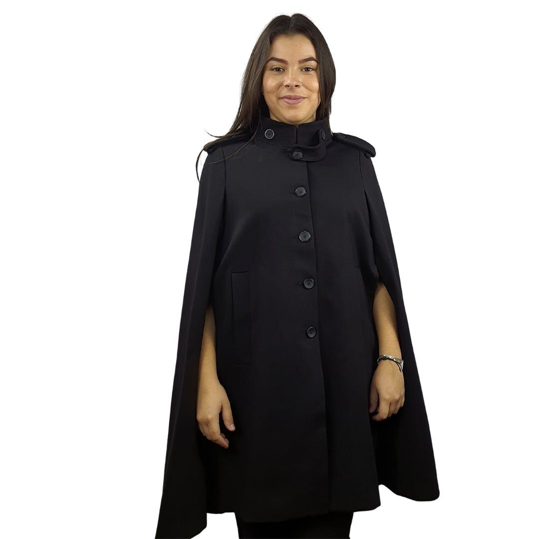 Blazer Vero Moda Negro Style CAPE LONG COAT(VMC-PM-ET-3)