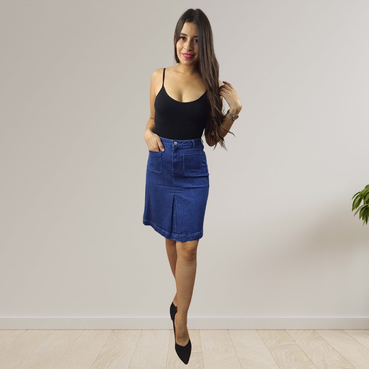 Falda Vero Moda Azul Claro Style ROSSI HW DENIM SKIRT(MM)