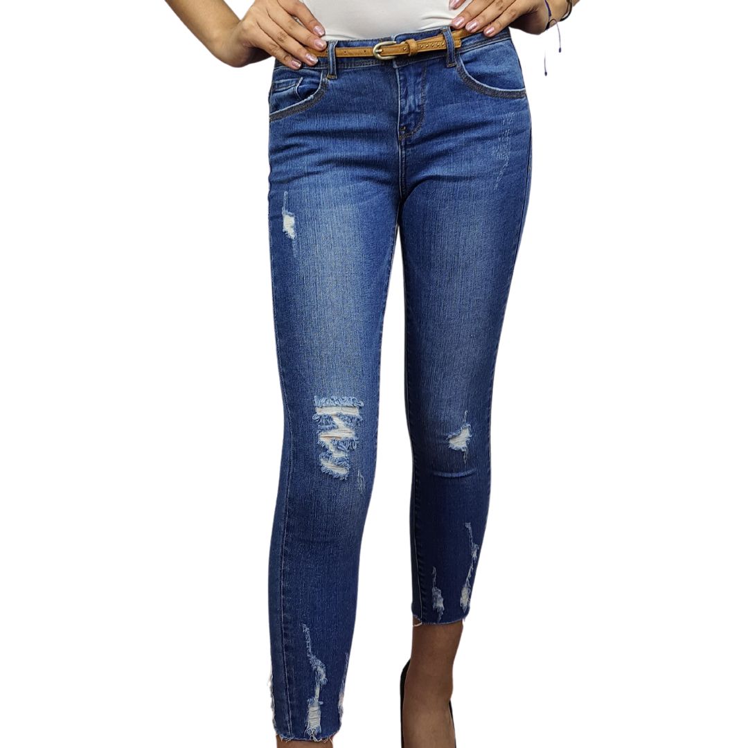 Jeans Vero Moda Azul Style RAPTURE SMART 9/10 LW X-SLIM JEANS(NR)