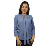 Blusa  Vero Moda Gris Azulado Style EILEEN 3/4 TOP(VMC-TP)