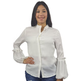 Blusa Vero Moda Blanco Style PATIO L/S SHIRT(VMC-CP)