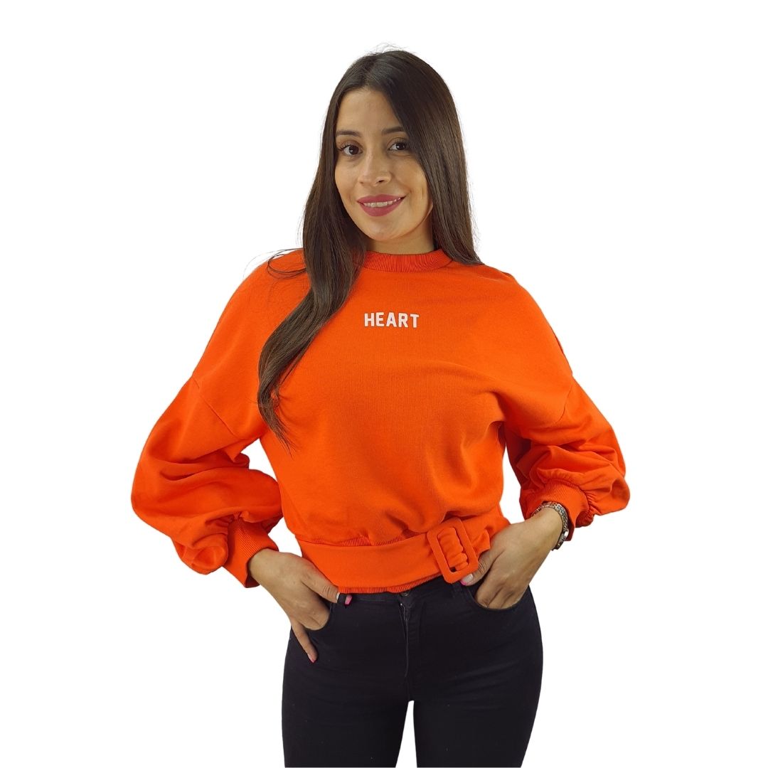 Sweater Vero Moda Naranja Style PADMA TOURER L/S SWEAT(AL)