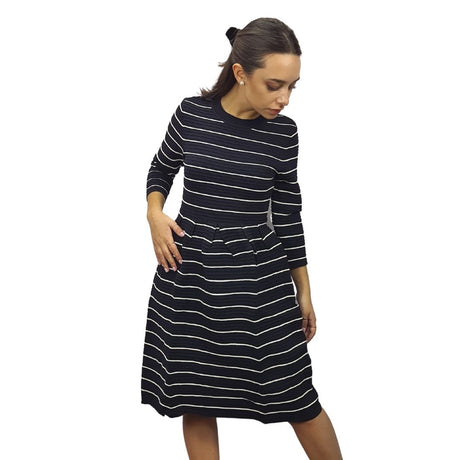 Vestido Vero moda Negro Style PANSY 3/4 KNIT DRESS(PM-ET-2)