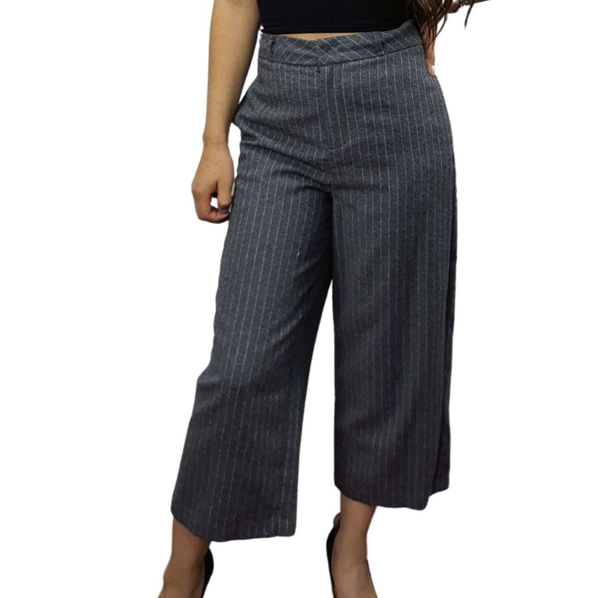 Pantalon Vero Moda Gris Style FREE FELICIA 7/8 STRAIGHT PANTS(VMC-NC)