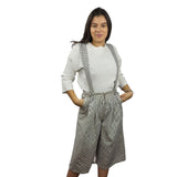 Pantalon Vero Moda Blanco y Negro Style STRIPE 3/4 LOOSE JEANS(MW-CT-3)