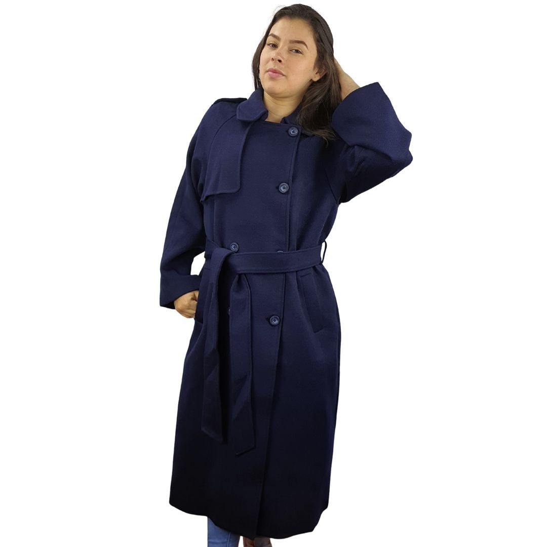 Blazer Vero Moda Azul Style BUY L/S WOOL COAT(VMC-LL)