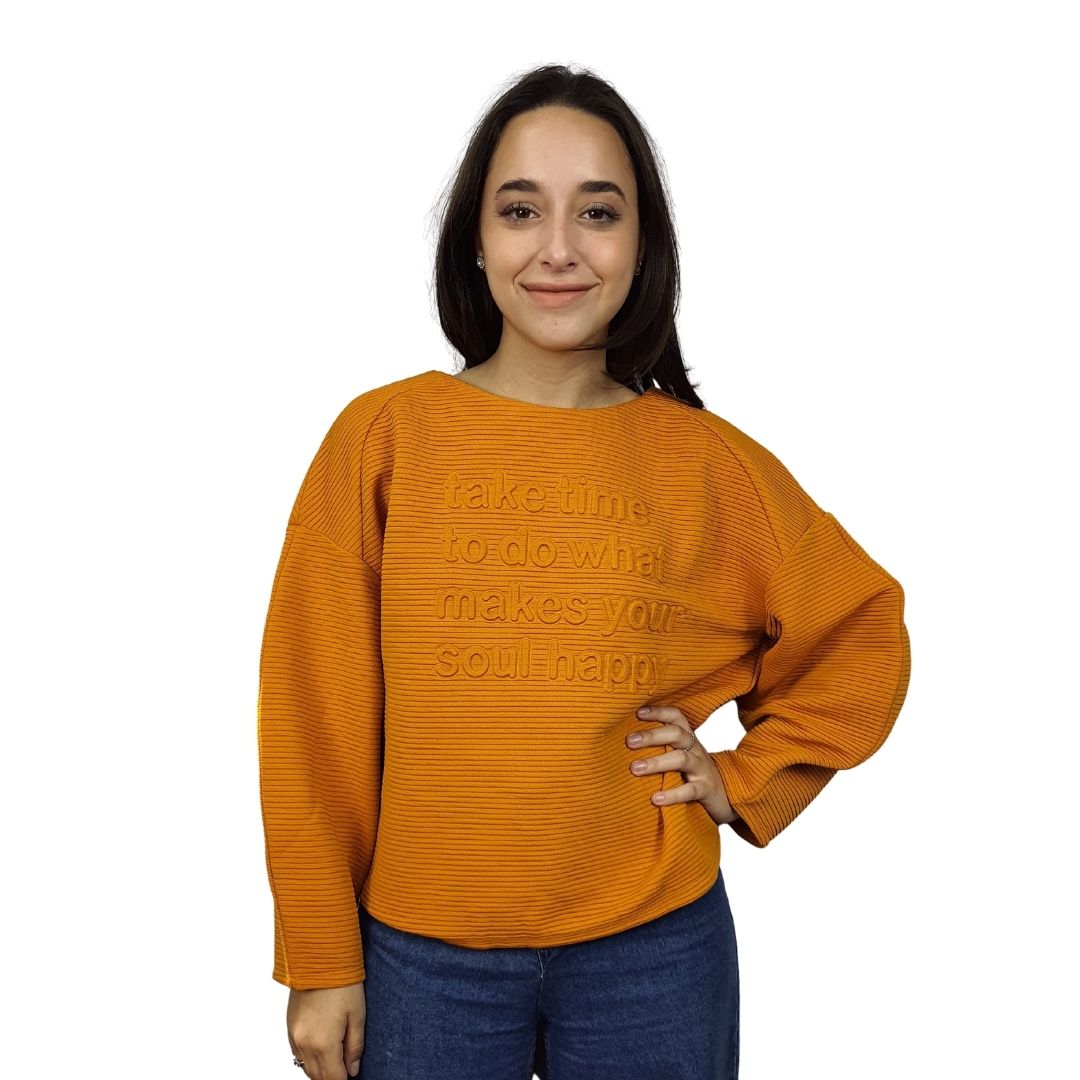Sweater  Vero Moda Mostaza Style PUFF L/S TOP(PM-ET-2)