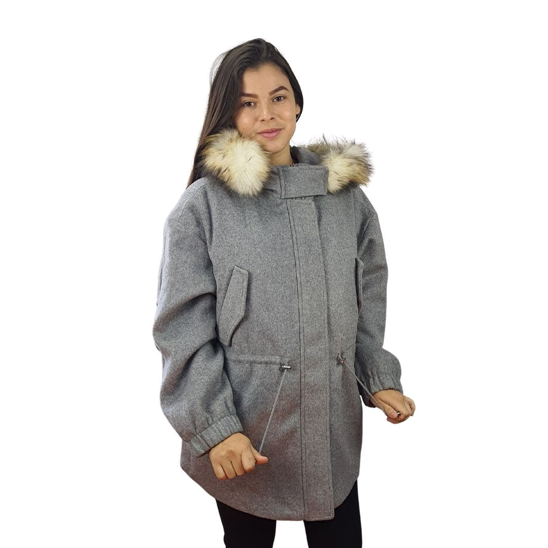 Chaqueta Vero moda Gris Style VODKA L/S WOOL COAT(LL)