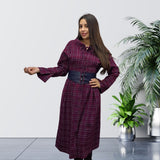 Vestido Vero Moda Vino Style PEANUT L/S SHIRT DRESS(LL)
