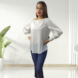 Blusa Vero Moda Blanco Style LINDY 3/4 TOP(NC)