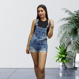 Jardinera Short Vero Moda Azul Claro Style ROAD DENIM CATSUIT SHORTS(MP)