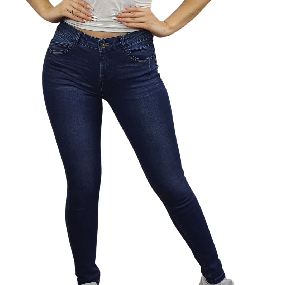 Jeans Vero Moda Azul  Style CALENDAR MID WAIST X-SLIM JEANS(BN-EC-1)