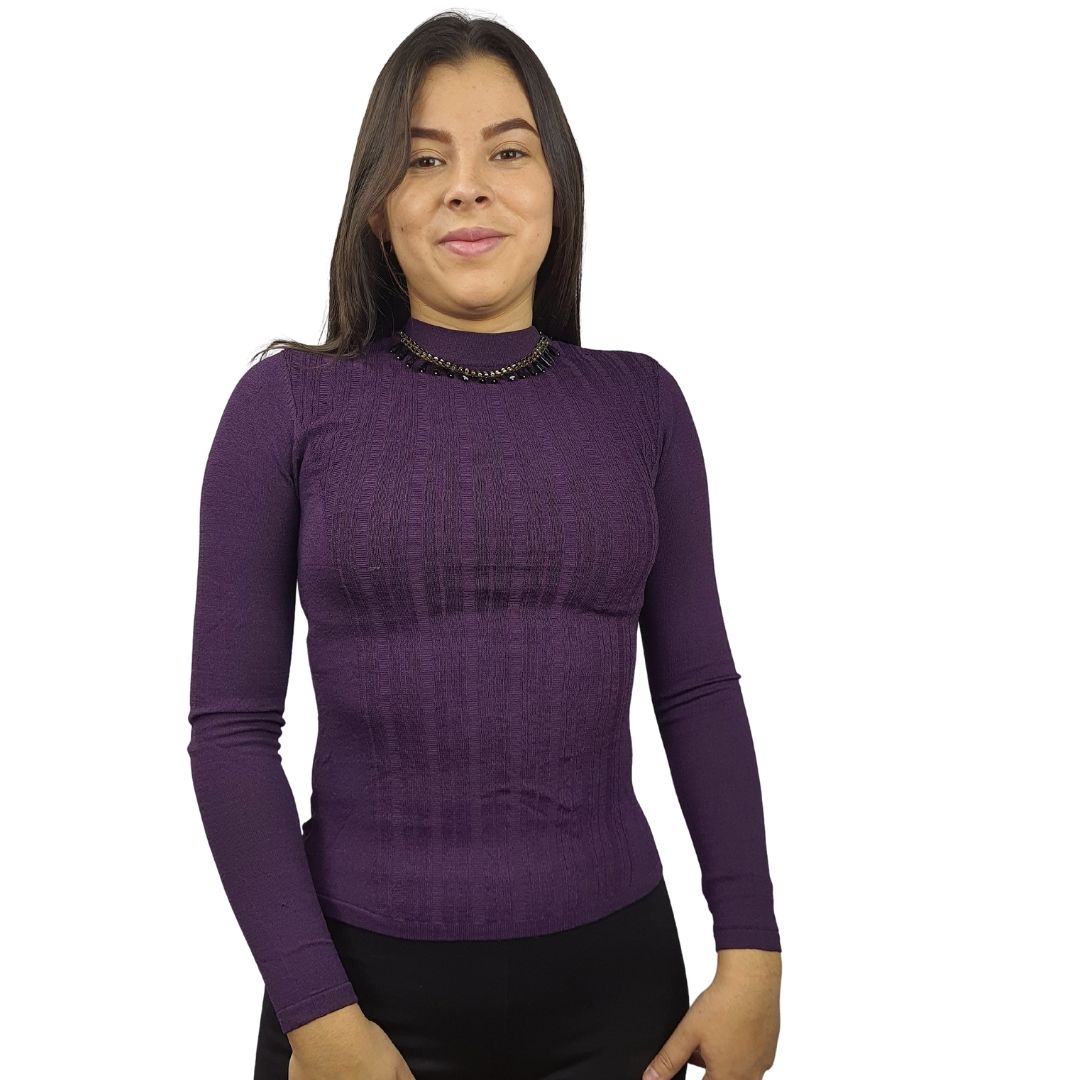 Sweater Vero Moda Morado Style LIKE L/S KNIT(VMC-BT)