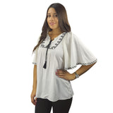 Blusa  Vero Moda Blanco  Style RACHEL 1/2 WOVEN TOP(HH)