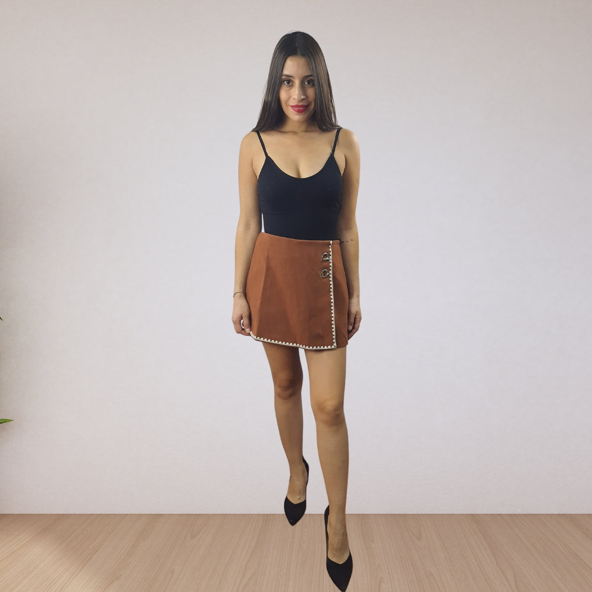 Short Vero Moda Marron Style INLET SKIRT SHORTS(UR)