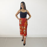 Pantalon Vero Moda Naranja Style GUISELLE 7/8 STRAIGHT PANTS(VMC-NN)