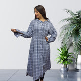 Vestido Vero Moda Azul Style PEANUT L/S SHIRT DRESS(LL)