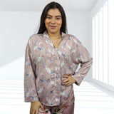 Camisa de Pijama Vero Moda Rosa Vieja Style CALPE L/S SHIRT(HOMEWEAR)