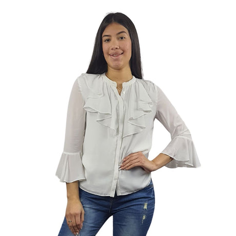 Blusa Vero Moda Blanco Style GIGI 3/4 SHIRT(VMC-DR)