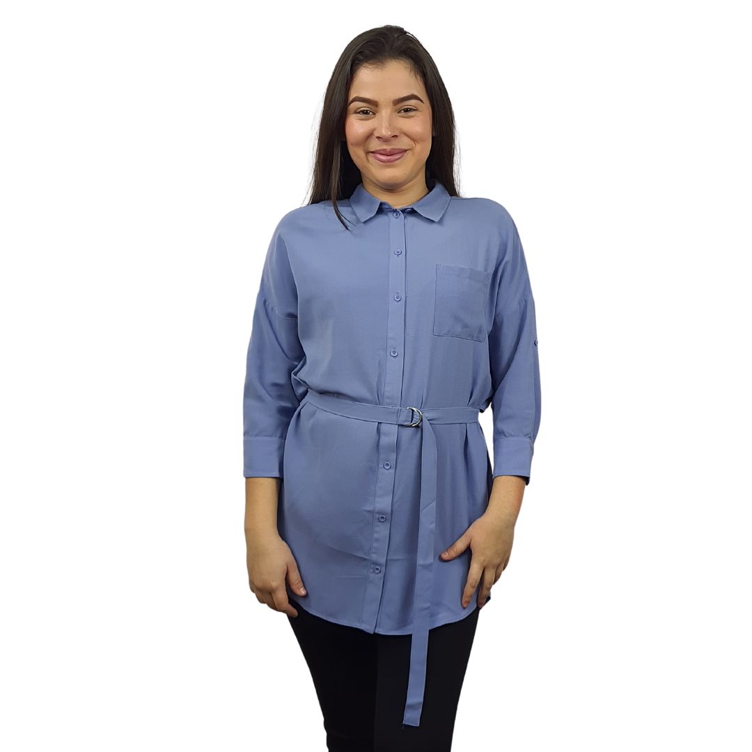 Blusa Vero Moda Azul Style ROWAN 3/4 SHIRT(BN-EC-3)