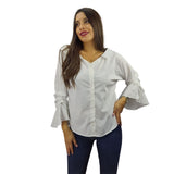 Blusa Vero moda Blanco Style NICE LOVE 3/4 SHIRT(FL)