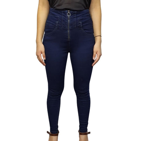 Pantalon Vero Moda Azul  Style ZENOBIA IVAN 9/10 HW X-SLIM JEANS(NR)