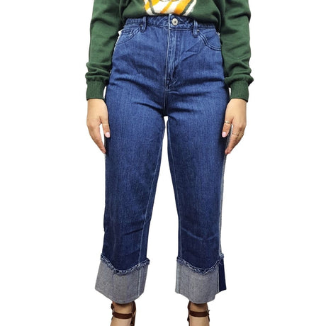 Pantalón  Vero moda Azul Style MOOD 7/8 MW LOOSE JEANS(SL)