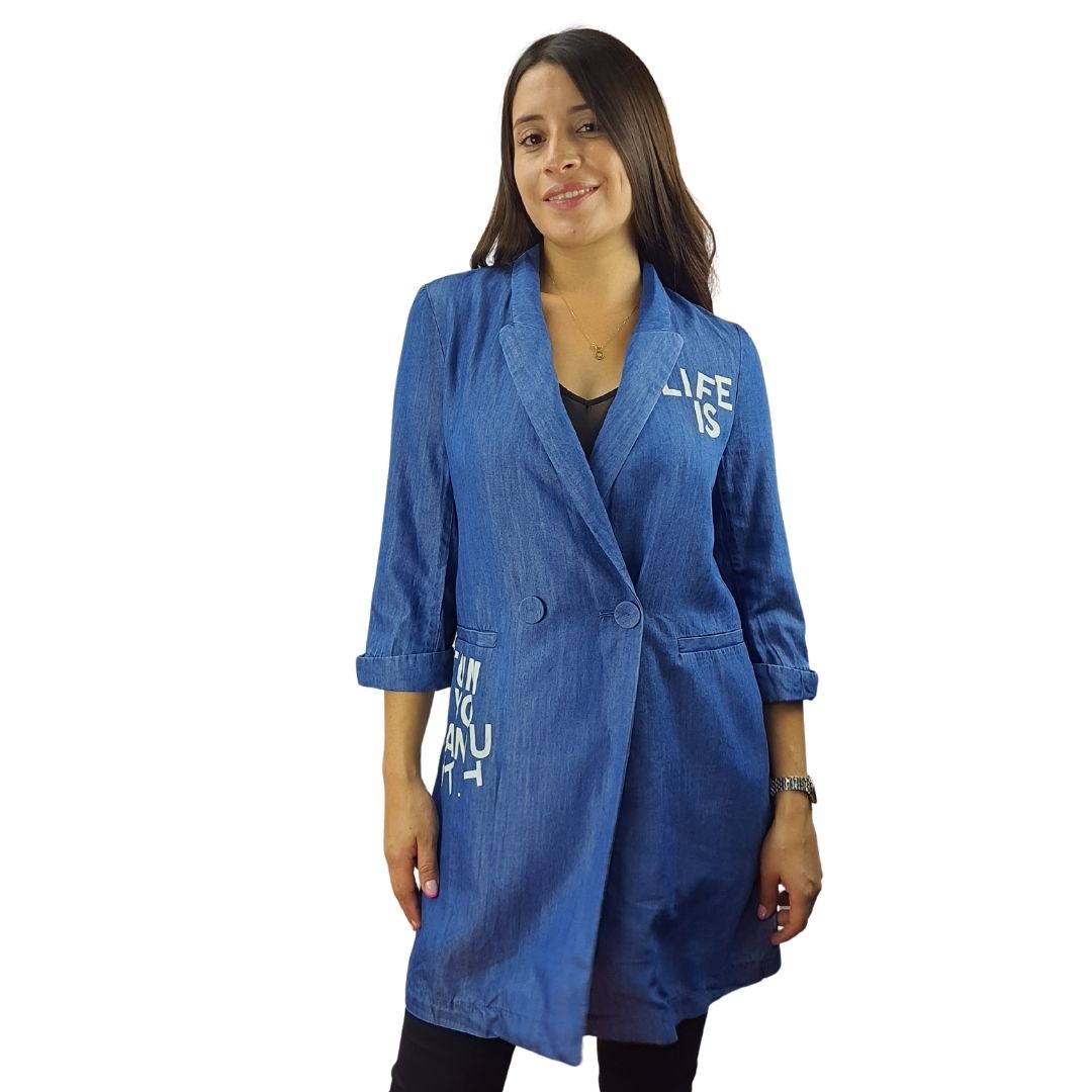 Blazer Vero Moda Azul  Style OCEANUS DENIM BLAZER(MM)