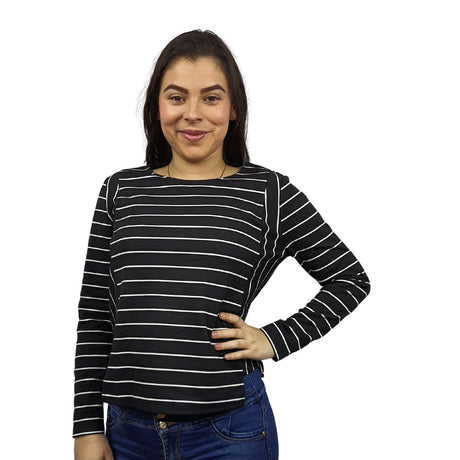 Blusa Vero Moda Negro Style BONY L/S TOP(UM)