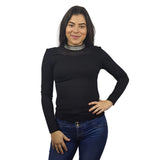 Blusa Vero Moda Negro Style SUSIE L/S JERSEY TOP(VMC-UM)