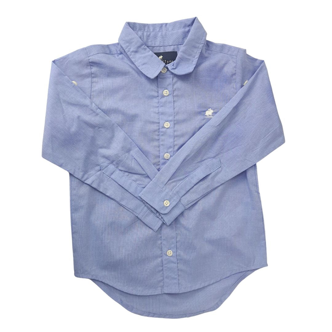 Camisa Babycottons Francis ML Azulino