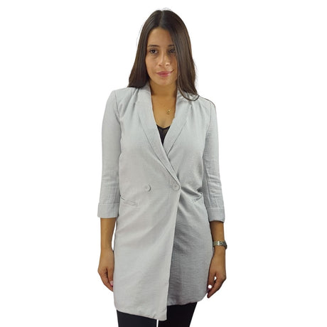 Blazer Vero moda Gris Style FLOWING OCEANUS 3/4 BLAZER(VMC-SD)