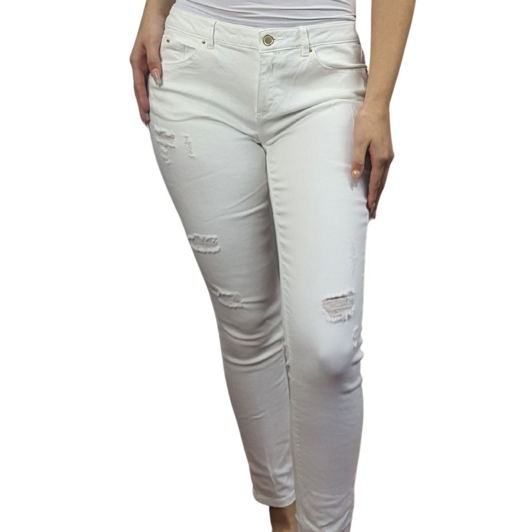 Jeans Vero Moda Blanco Style MEMBER 9/10 X-SLIM JEANS(BT)