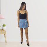 Short Vero Moda Azul Claro Style GRATITUDE HW DENIM SHORTS(DR)