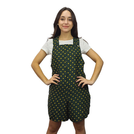 Enterito  Vero Moda Verde Style PINK DOTS CATSUIT SHORTS(PM-ES-3)