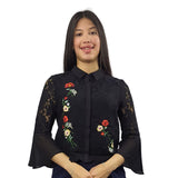 Blusa Vero Moda Negro Style LINSEY 3/4 SHIRT(NR)
