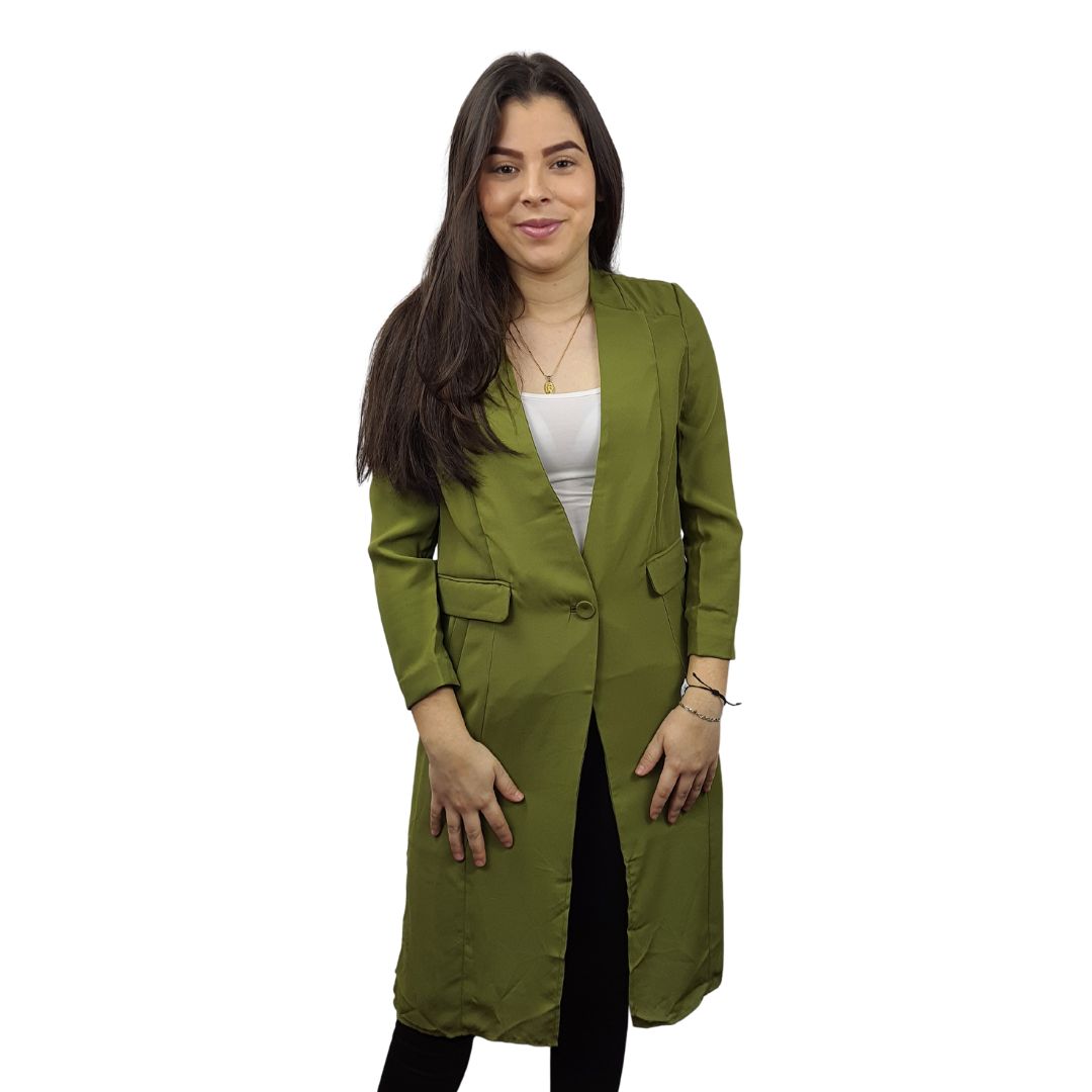 Blazer Vero Moda Verde  Style CARNATION 3/4 BLAZER(VMC-PM-ET-3)