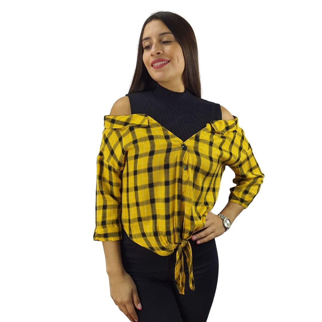 Blusa Vero Moda Amarillo Stay LESLEY 3/4 TOP(LL)