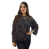 Blusa Vero Moda Negro Style MANUELA L/S TOP(BJ)