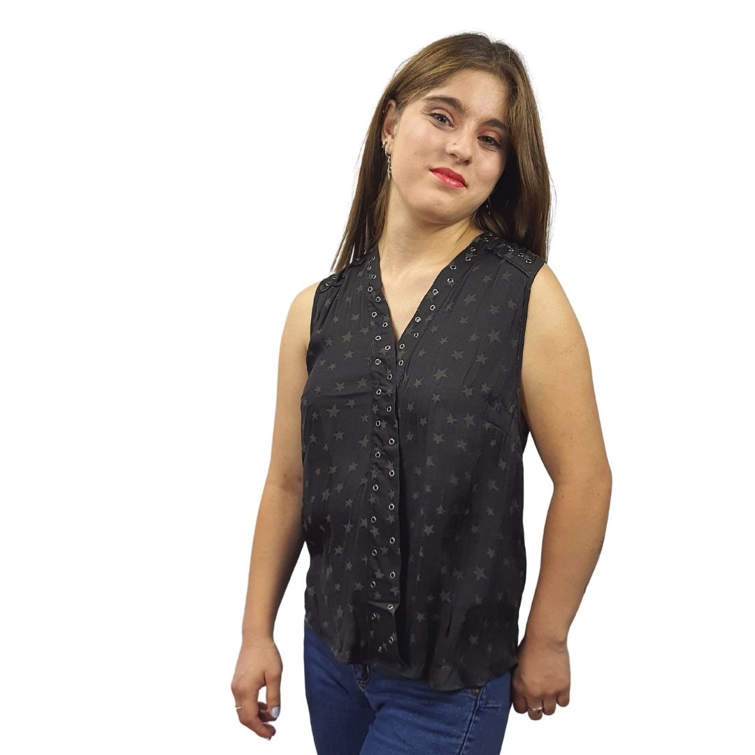 Blusa (Top) Rapsodia Rutland Negro