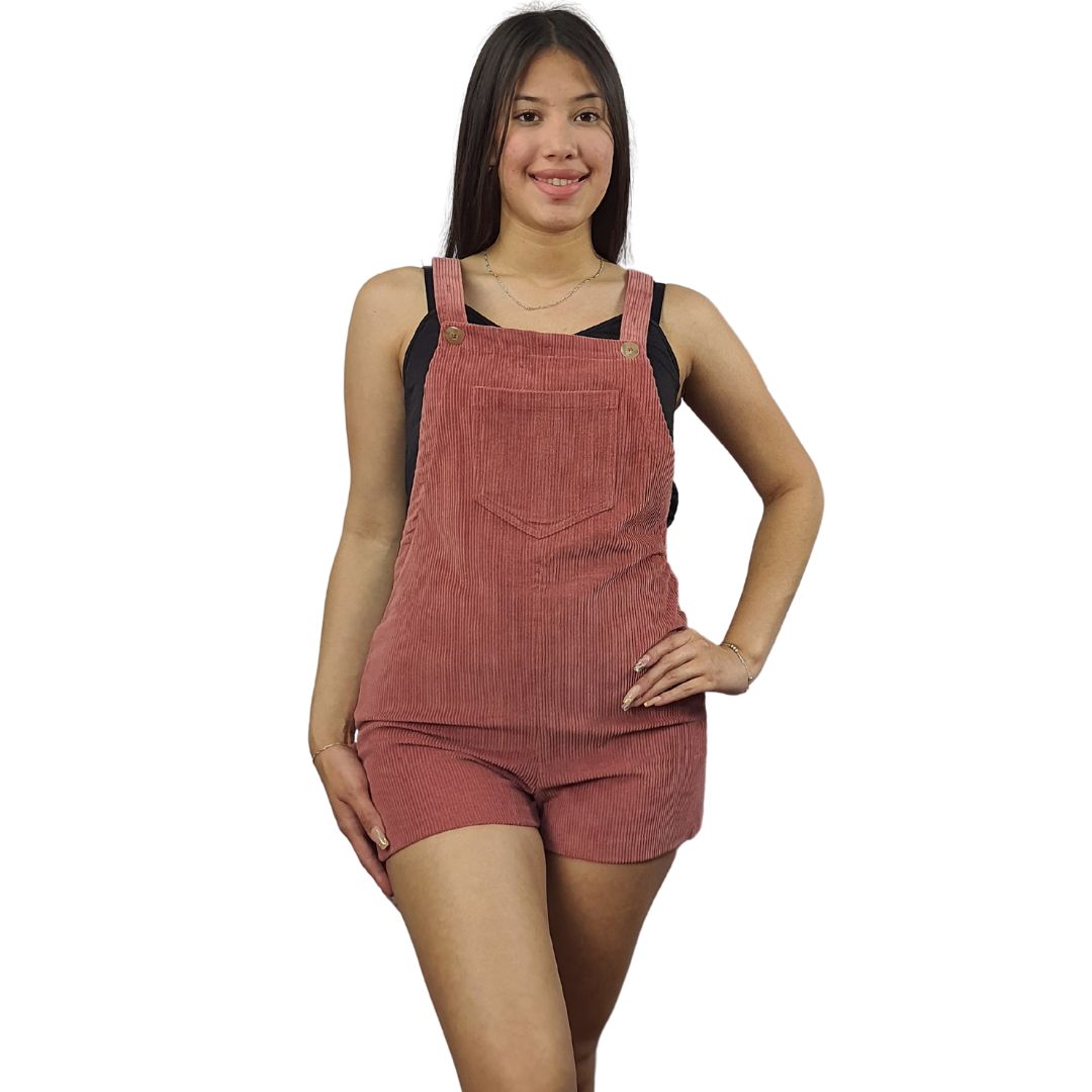 Jardinera Short Vero Moda Rosa vieja Style CORDEROY CATSUIT SHORTS(EL)