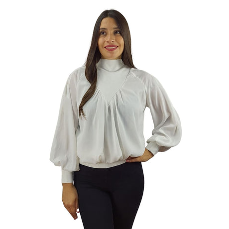 Blusa Vero Moda Blanca Style AVRIL L/S WOVEN TOP(VMC-PF)