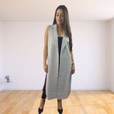 Tapado Vero Moda Gris Style ALINA WOOL WAIST COAT(NL)