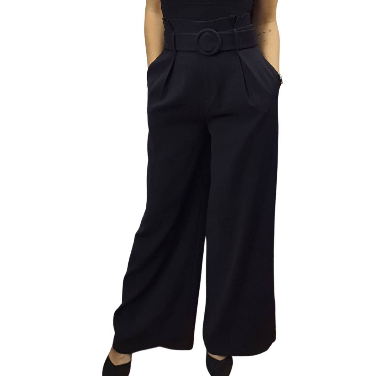 Pantalon Vero Moda Negro Style POET WIDE PANTS(VMC-NR)