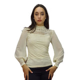 Blusa Vero Moda Blanco  Style SARA L/S TOP(VMC-BN-ET-2)